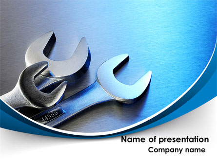 Metal Spanners Presentation Template, Master Slide