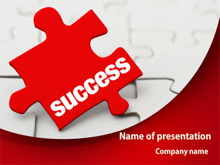 Success Puzzle Presentation Template, Master Slide