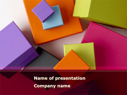 Fancy Boxes Presentation Template, Master Slide