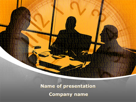 Business Talking Presentation Template, Master Slide