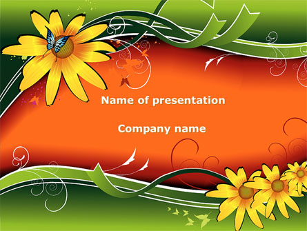 Floral Ornaments Presentation Template, Master Slide