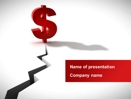 Financial Gap Presentation Template, Master Slide