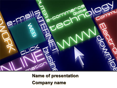 Online Technology Presentation Template, Master Slide