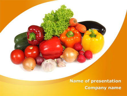 Vegetable Diet Presentation Template, Master Slide