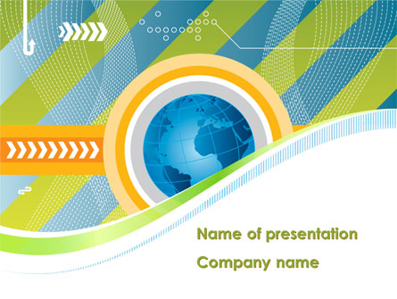 Business Around-The-World Presentation Template, Master Slide