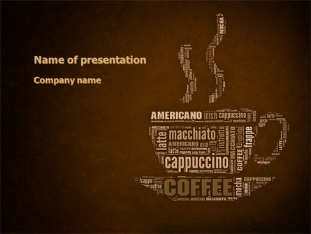 Coffee Break With Various Coffee Presentation Template, Master Slide