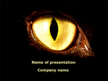 Black Cat Presentation Template, Master Slide