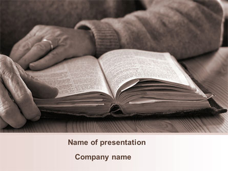 Bible Study Presentation Template, Master Slide
