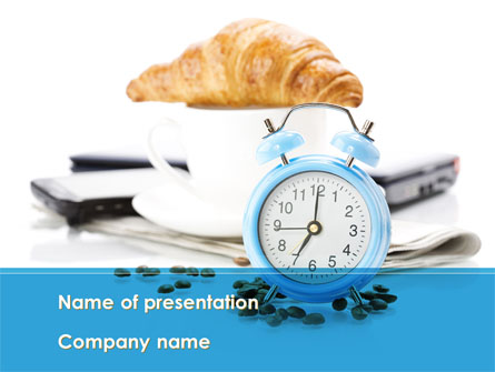 Alarm Clock Presentation Template, Master Slide
