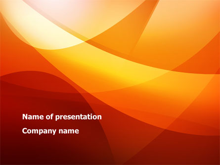 Orange Wave Presentation Template, Master Slide