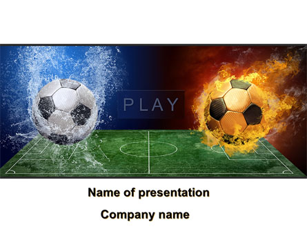 Football League Free Presentation Template, Master Slide