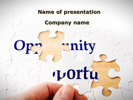 Opportunity Presentation Template, Master Slide