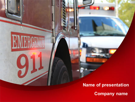 Emergency 911 Presentation Template, Master Slide