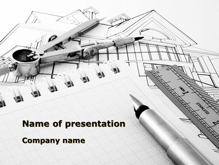 Scale Drawing Presentation Template, Master Slide