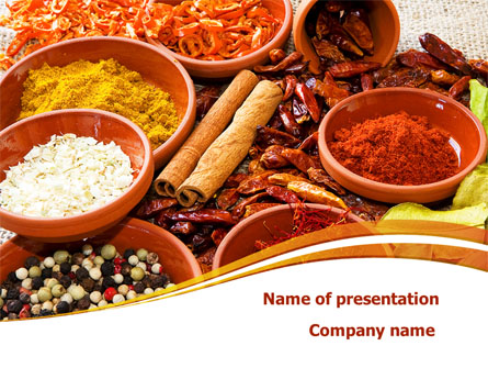 Fragrant Spices Presentation Template, Master Slide