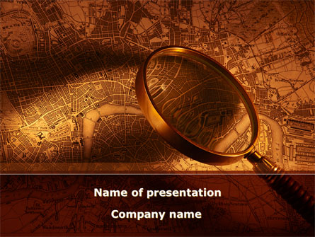 Location Map Presentation Template, Master Slide