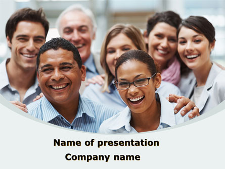 Smiling Team Presentation Template, Master Slide