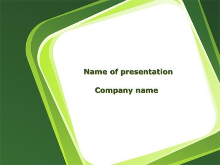 Green Frame Presentation Template, Master Slide