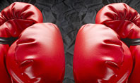 Red Boxing Gloves Presentation Template