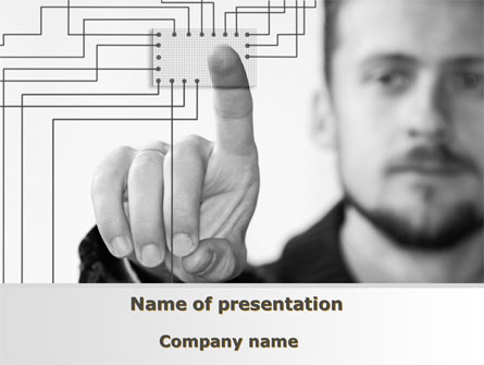 Microcircuit Designing Free Presentation Template, Master Slide