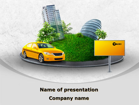 Metropolitan Taxi Presentation Template, Master Slide