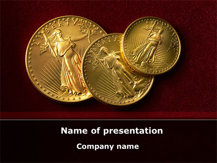 Golden Dollars Presentation Template, Master Slide