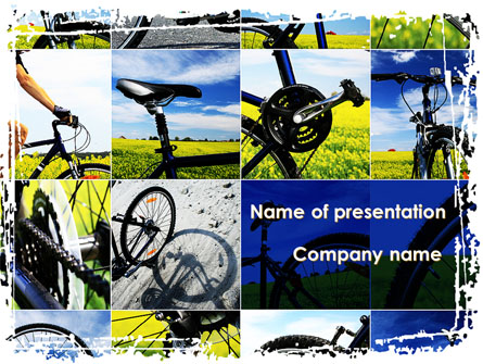 Summer Cyclist Tour Presentation Template, Master Slide