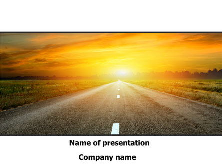 Sunset Way Presentation Template, Master Slide