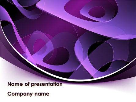 Purple Circles Presentation Template, Master Slide