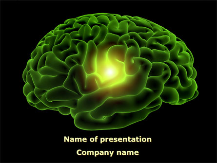 Human Brain Presentation Template, Master Slide