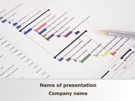 Gantt Project Diagram Presentation Template, Master Slide