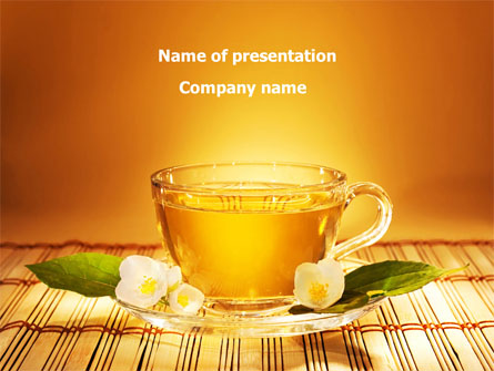 Jasmine Tea Presentation Template, Master Slide