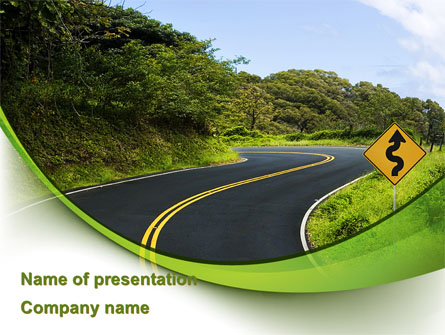 Long And Winding Road Presentation Template, Master Slide