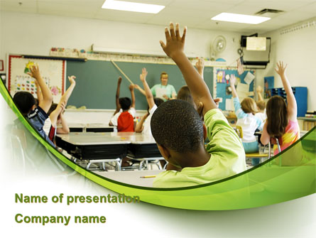 Classroom Education Presentation Template, Master Slide