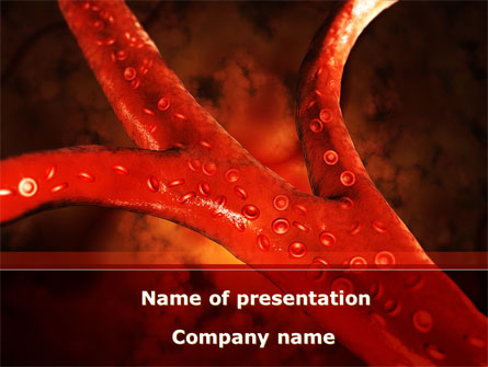 Blood Vessels Presentation Template, Master Slide