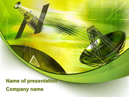 Satellite Communication Presentation Template, Master Slide