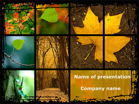 October's Leaves Presentation Template, Master Slide