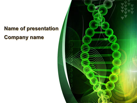 Deoxyribonucleic Acid Presentation Template, Master Slide