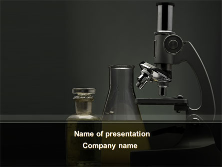 Microscope Researches Presentation Template, Master Slide