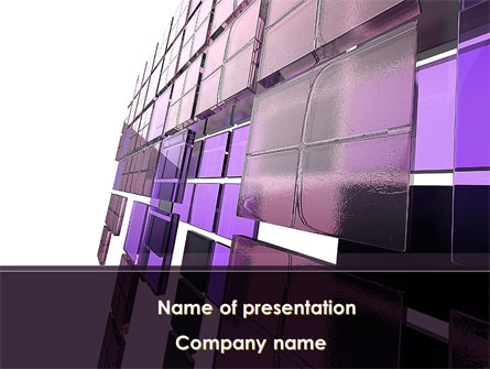 Purple Glass Presentation Template, Master Slide