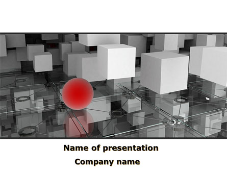 Red Spot Presentation Template, Master Slide