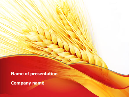 Wheat Harvest Presentation Template, Master Slide