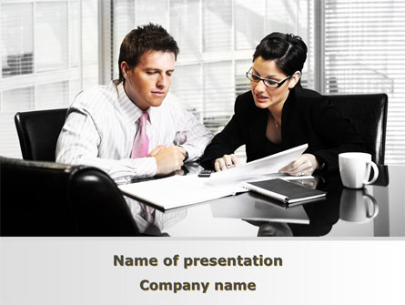 Business Consulting Meeting Presentation Template, Master Slide