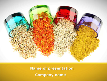 Spices Presentation Template, Master Slide