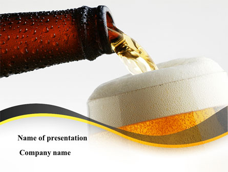Beer Bottle Presentation Template, Master Slide