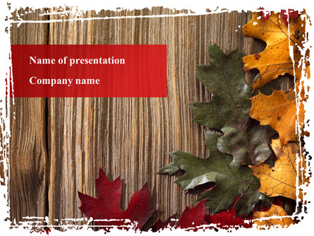 Leaf Litter Presentation Template, Master Slide