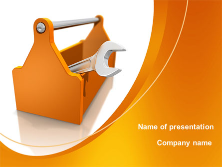 Wrench Box Presentation Template, Master Slide