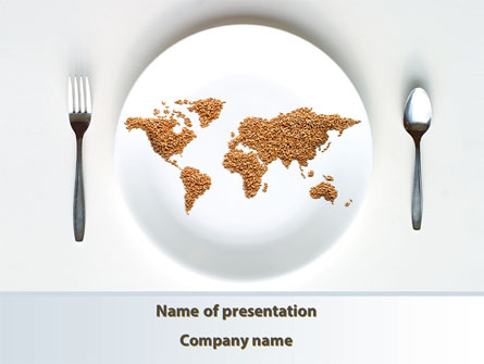 World Wide Food Market Presentation Template, Master Slide