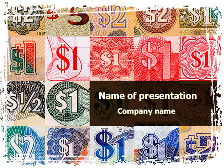 Dollar Banknotes Presentation Template, Master Slide