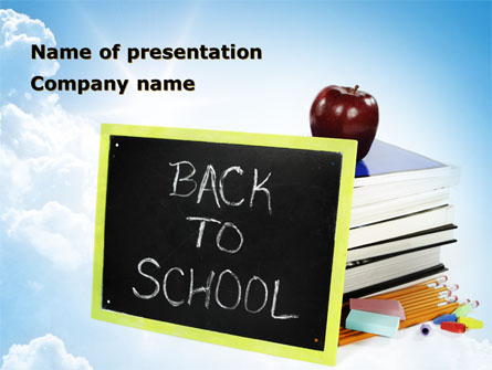 Back To School Activities and Crafts Presentation Template, Master Slide